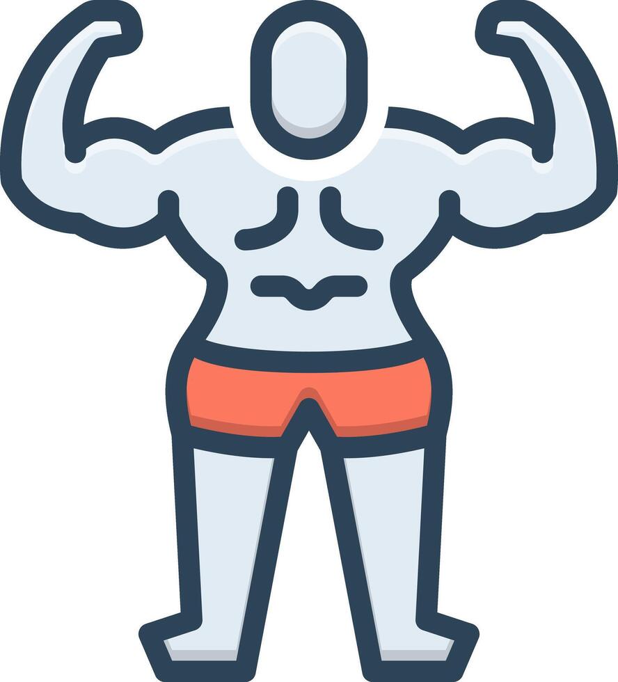 Color icon for fitness vector