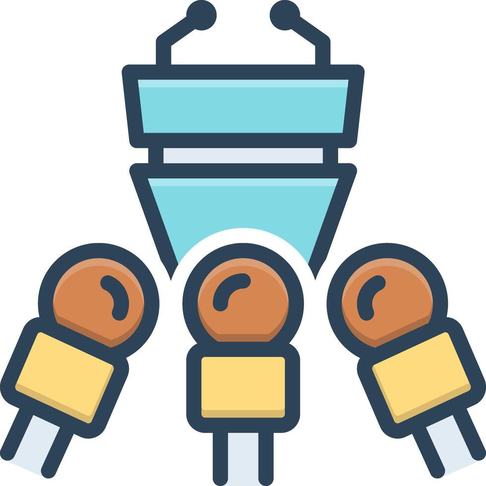 Color icon for press vector