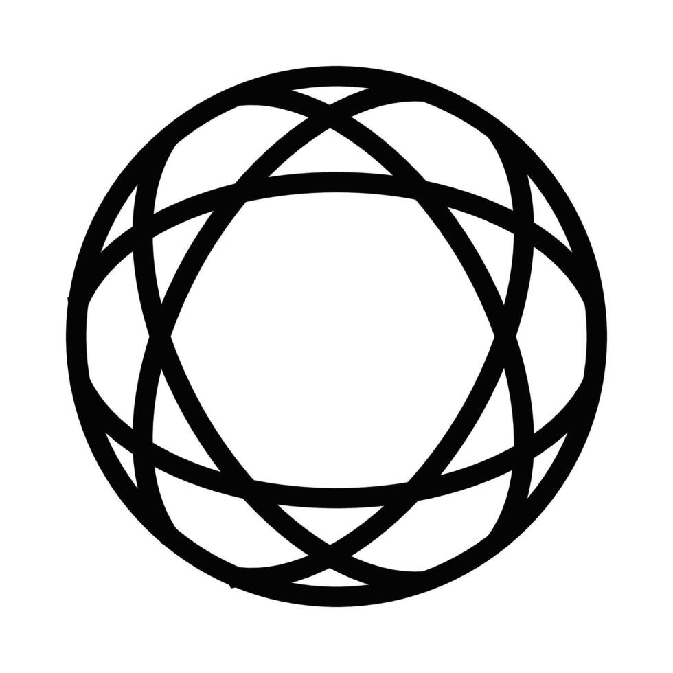Illustration of a diamond outline icon, symbolizing luxury, wealth, and high value. Perfect for jewelry, finance, and premium service concepts. Editable stroke. vector