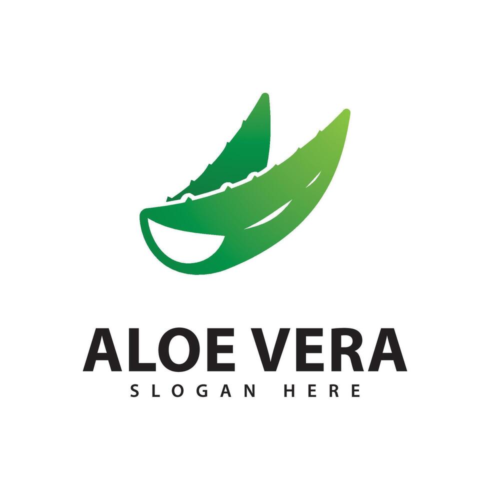 Aloe Vera Logo Design Template vector