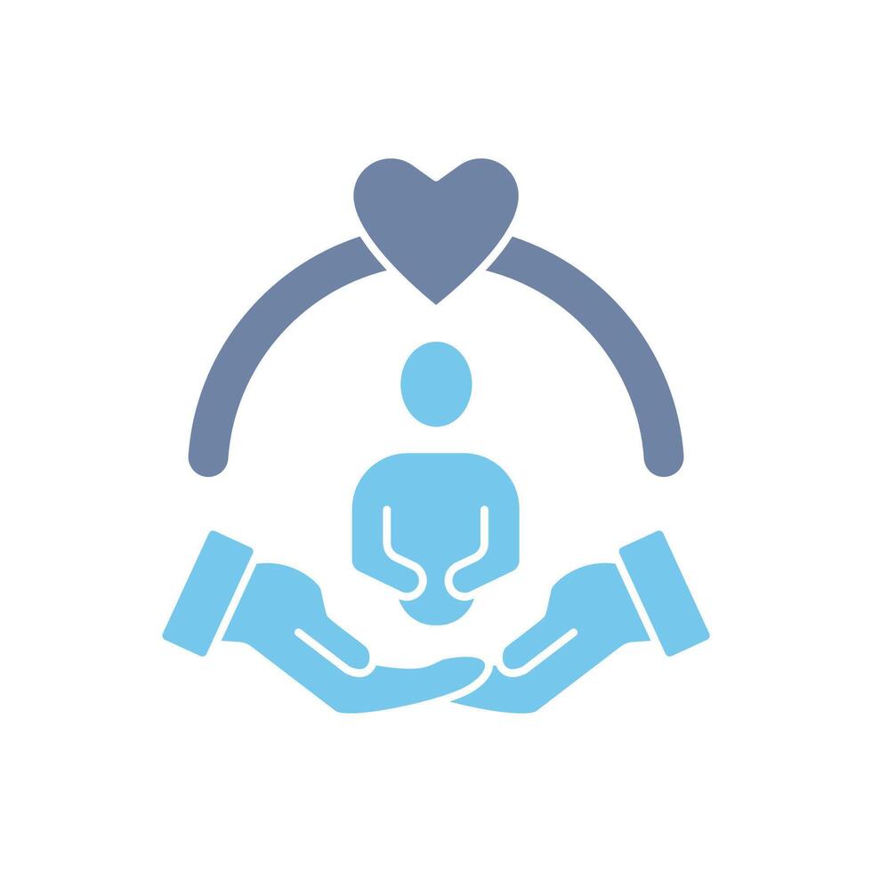 self care concept line icon. Simple element illustration. self care concept outline symbol design. vector