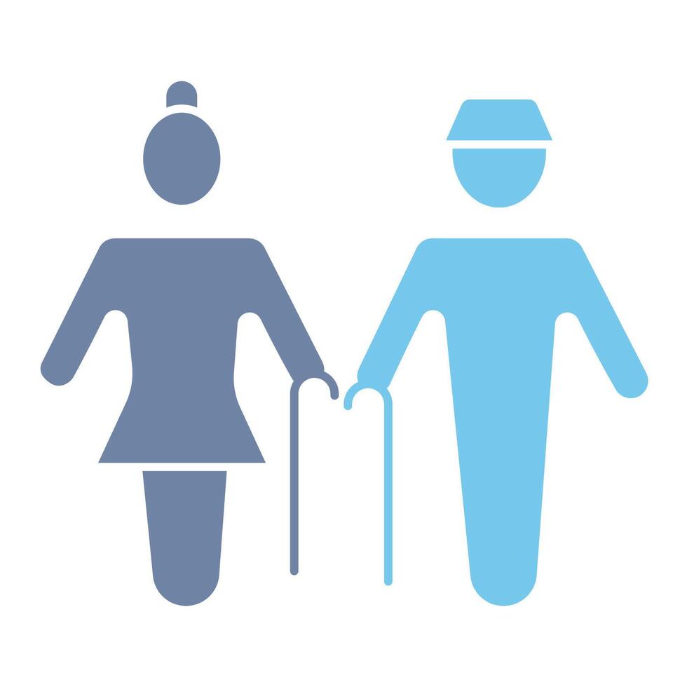 senior concept line icon. Simple element illustration. senior concept outline symbol design. vector