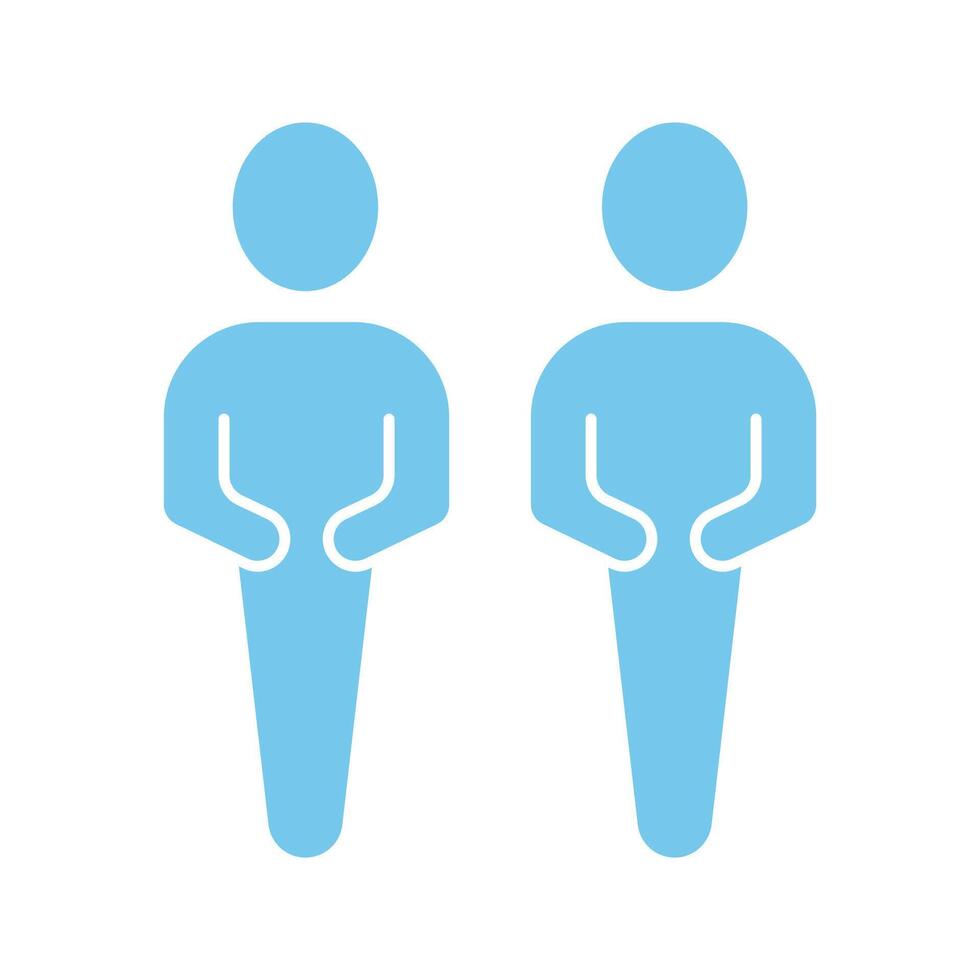 friends concept line icon. Simple element illustration. friends concept outline symbol design. vector