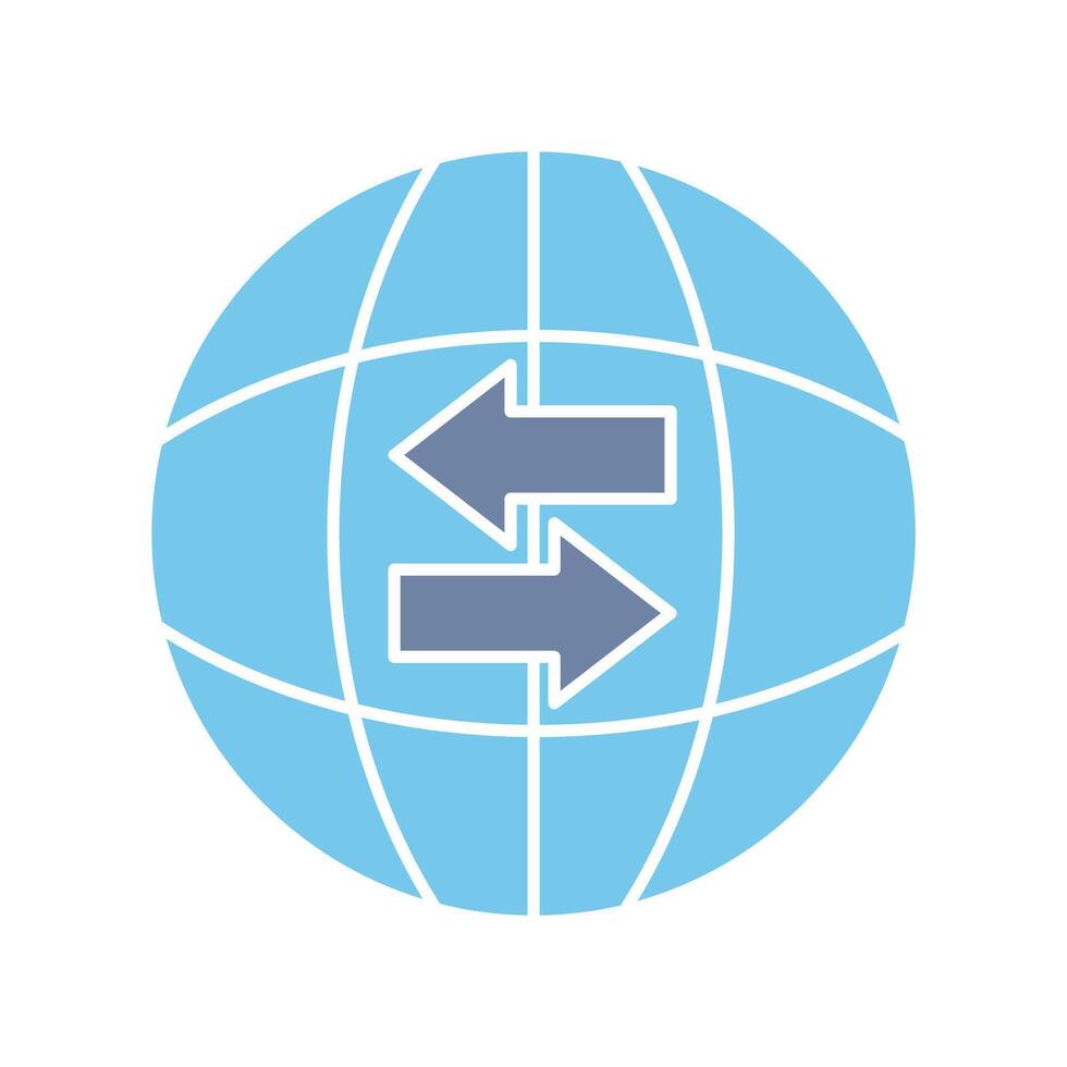 import export concept line icon. Simple element illustration. import export concept outline symbol design. vector