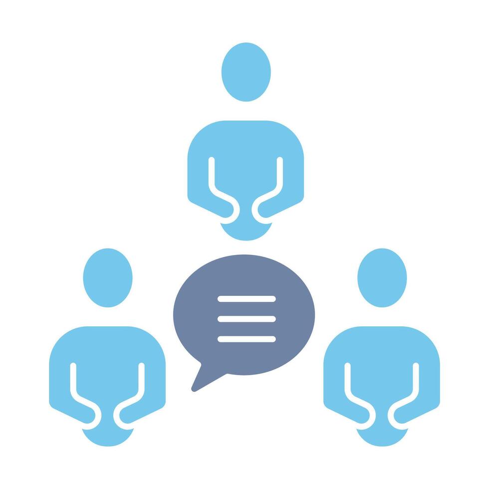 group talk concept line icon. Simple element illustration. group talk concept outline symbol design. vector