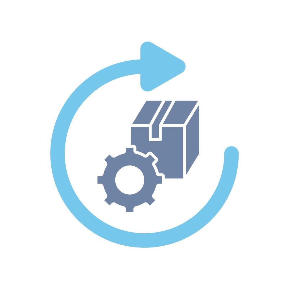 logistics mangement concept line icon. Simple element illustration. logistics mangement concept outline symbol design. vector