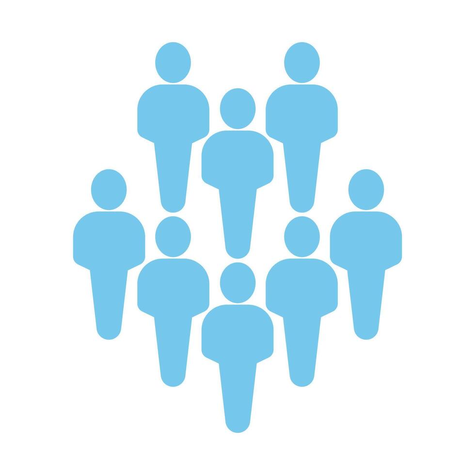 crowd concept line icon. Simple element illustration. crowd concept outline symbol design. vector