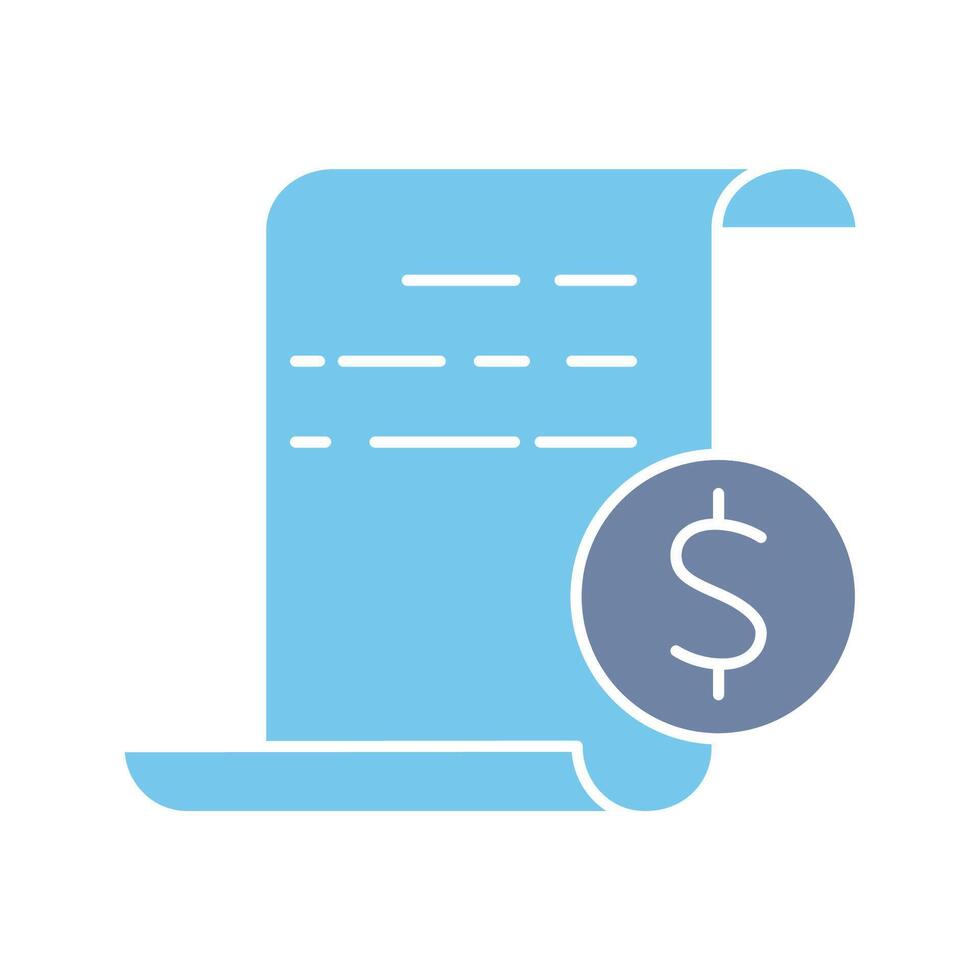 invoice concept line icon. Simple element illustration. invoice outline symbol design. vector