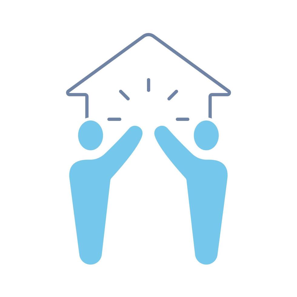 neighborhood concept line icon. Simple element illustration.neighborhood concept outline symbol design. vector