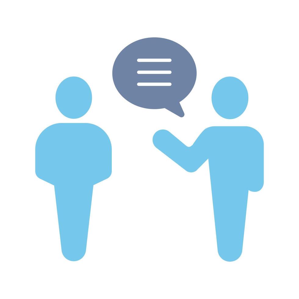 speaking concept line icon. Simple element illustration. speaking concept outline symbol design. vector