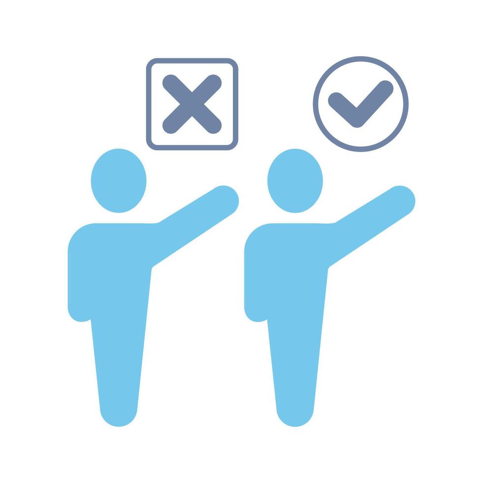 epvote concept line icon. Simple element illustration. vote concept outline symbol design. vector