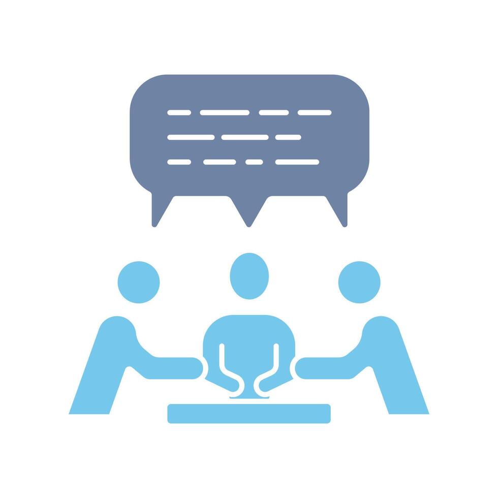 discussion concept line icon. Simple element illustration. discussion concept outline symbol design. vector