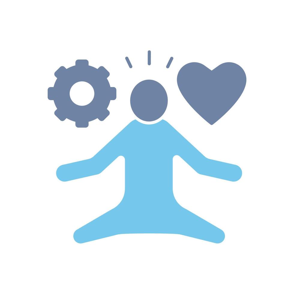 stress management concept line icon. Simple element illustration. stress management concept outline symbol design. vector