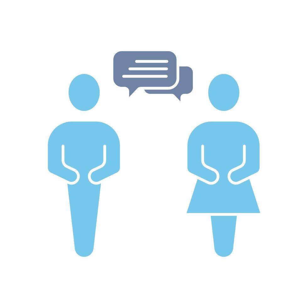 talking concept line icon. Simple element illustration. talking concept outline symbol design. vector