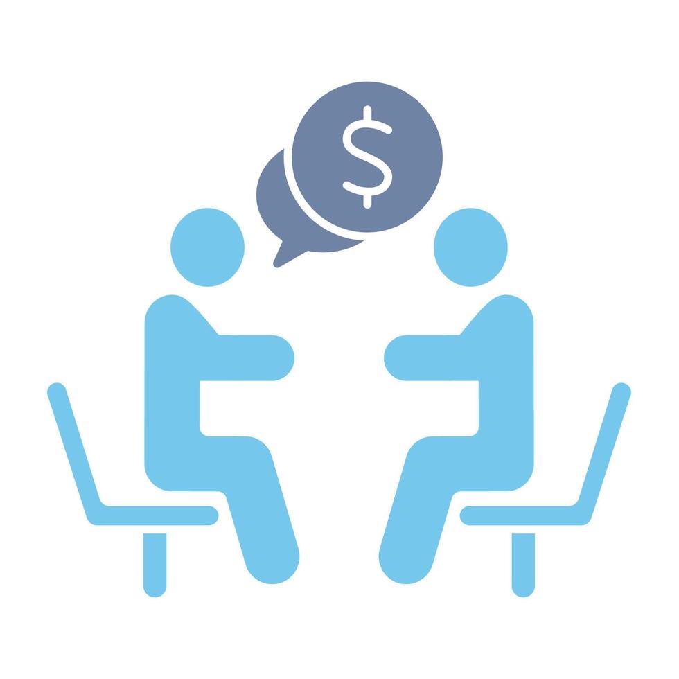 business meeting concept line icon. Simple element illustration. business meeting concept outline symbol design. vector