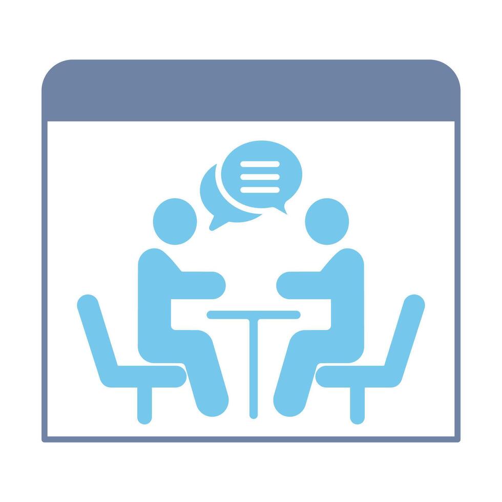 meeting room concept line icon. Simple element illustration. meeting room concept outline symbol design. vector
