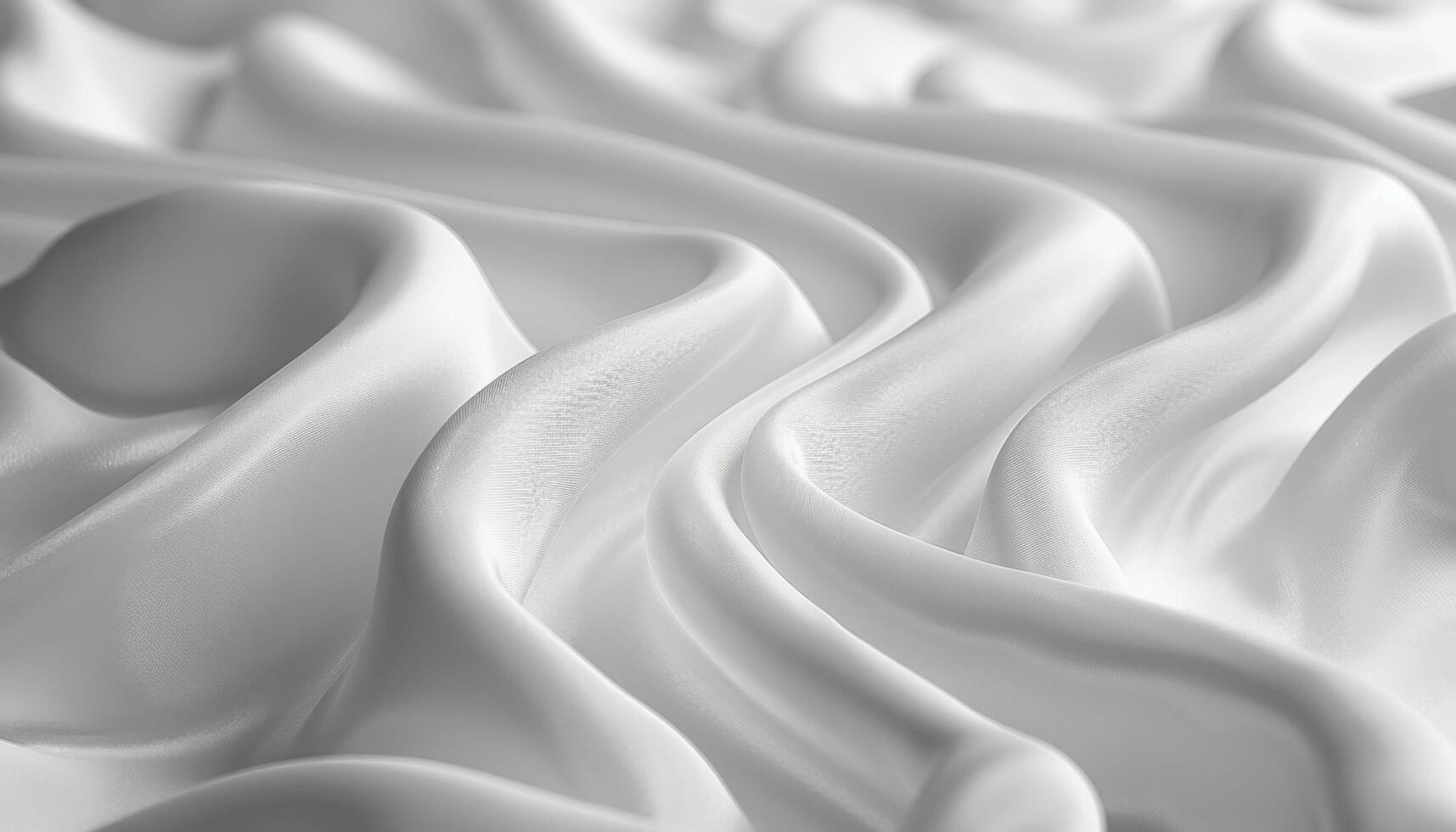 The image is a close up of a white fabric with a wave pattern photo