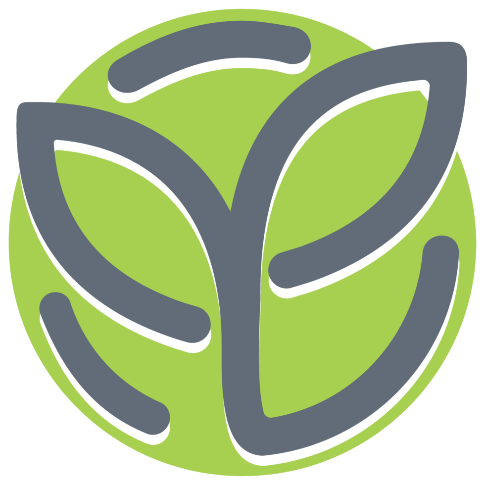 The logo for the green leaf png