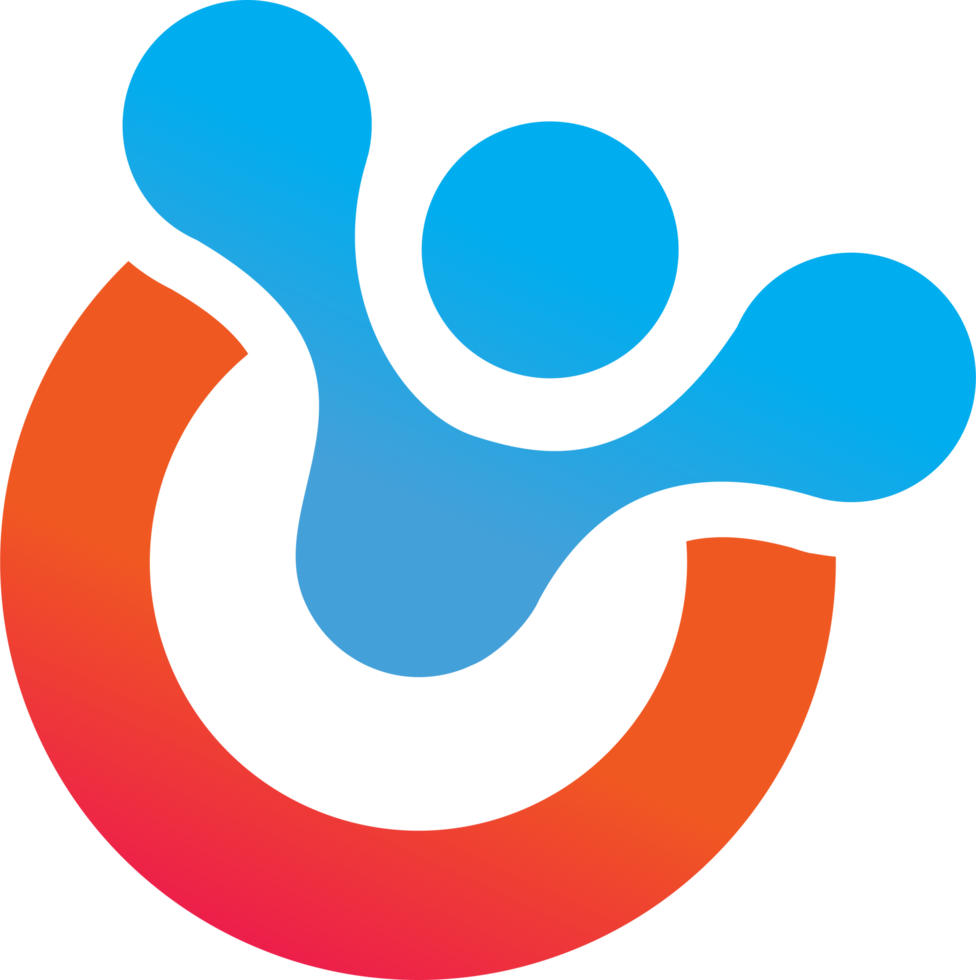 The logo for the app, which is a colorful circle with a person in the middle png