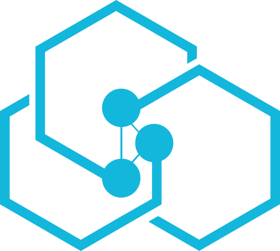 The logo for the company, which is called hexagon png