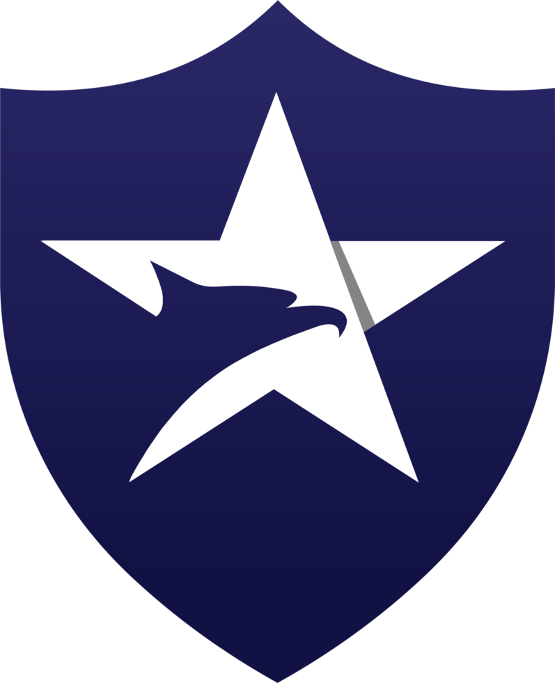 The eagle logo on a shield png