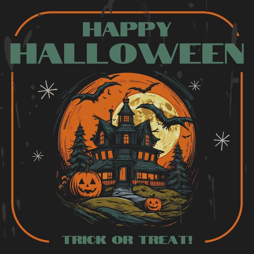 Halloween Greeting for Instagram Post template