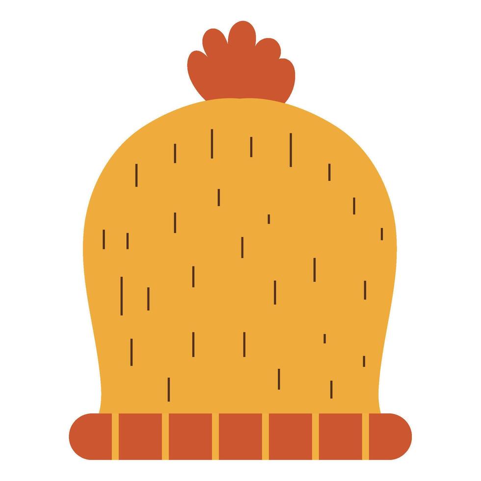 hat autum over white vector