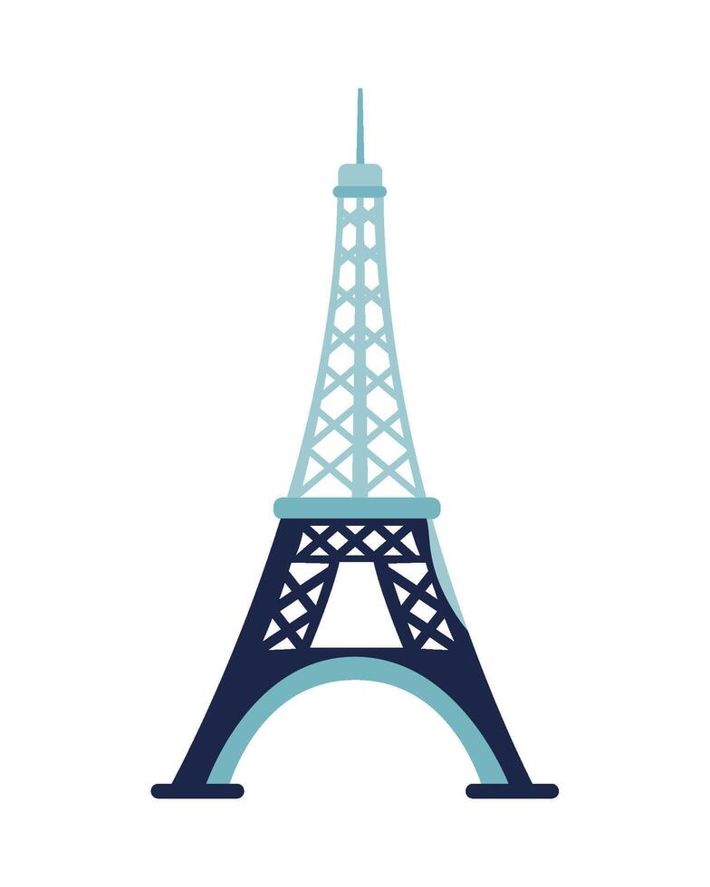 eiffel tower icon isolated vector