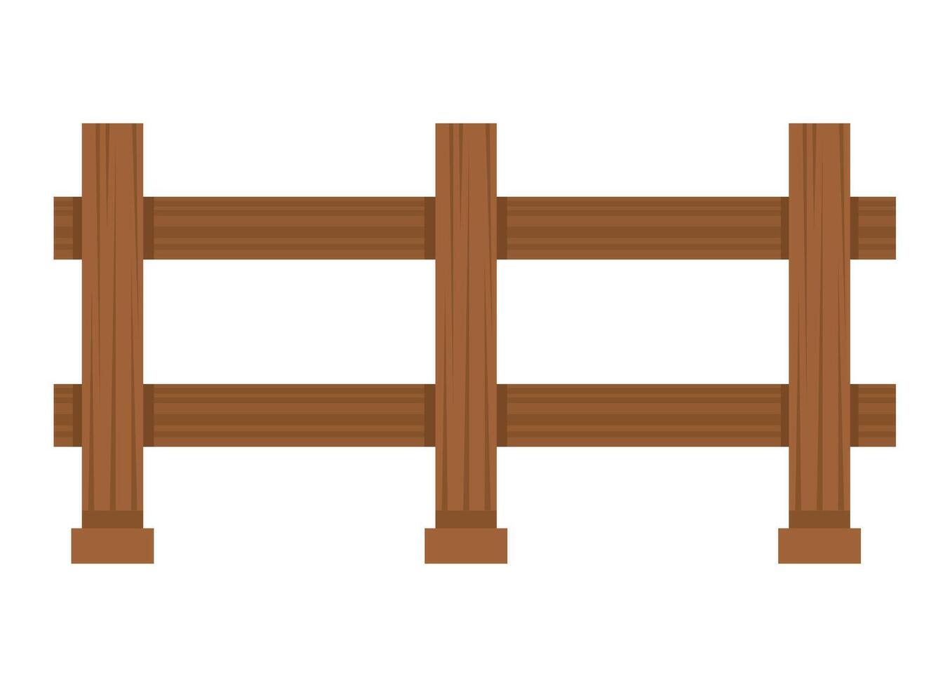 garden wooden fence border icon isolated vector