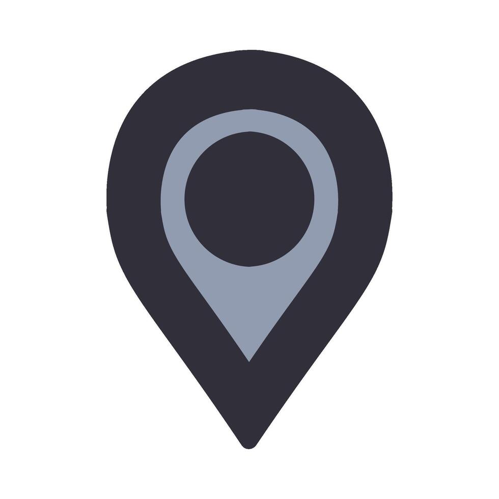 A location marker icon on a white background vector