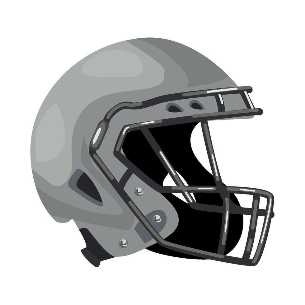 american football protection helmet icon vector