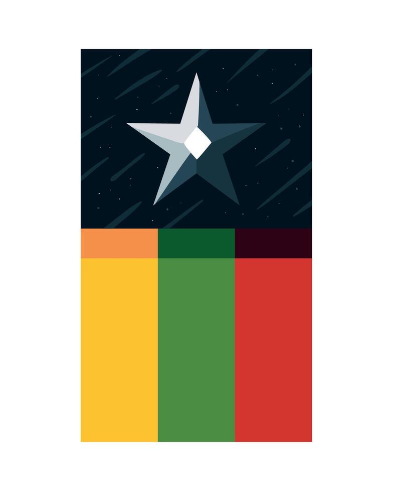 myanmar independence day flag banner illustration vector