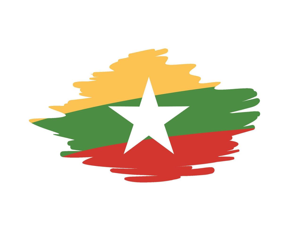 myanmar independence day freedom illustration vector