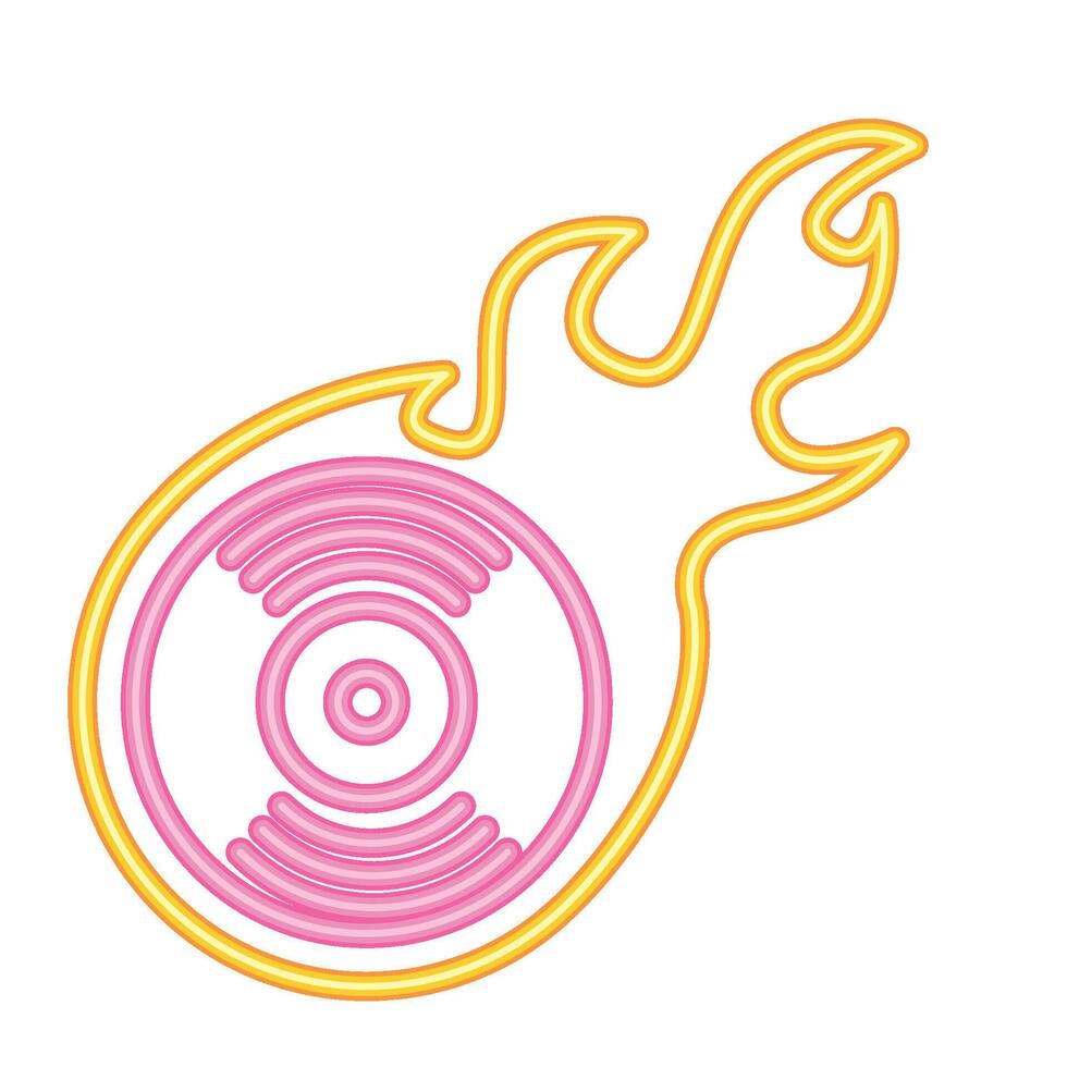 neon music electronic illustration design vector