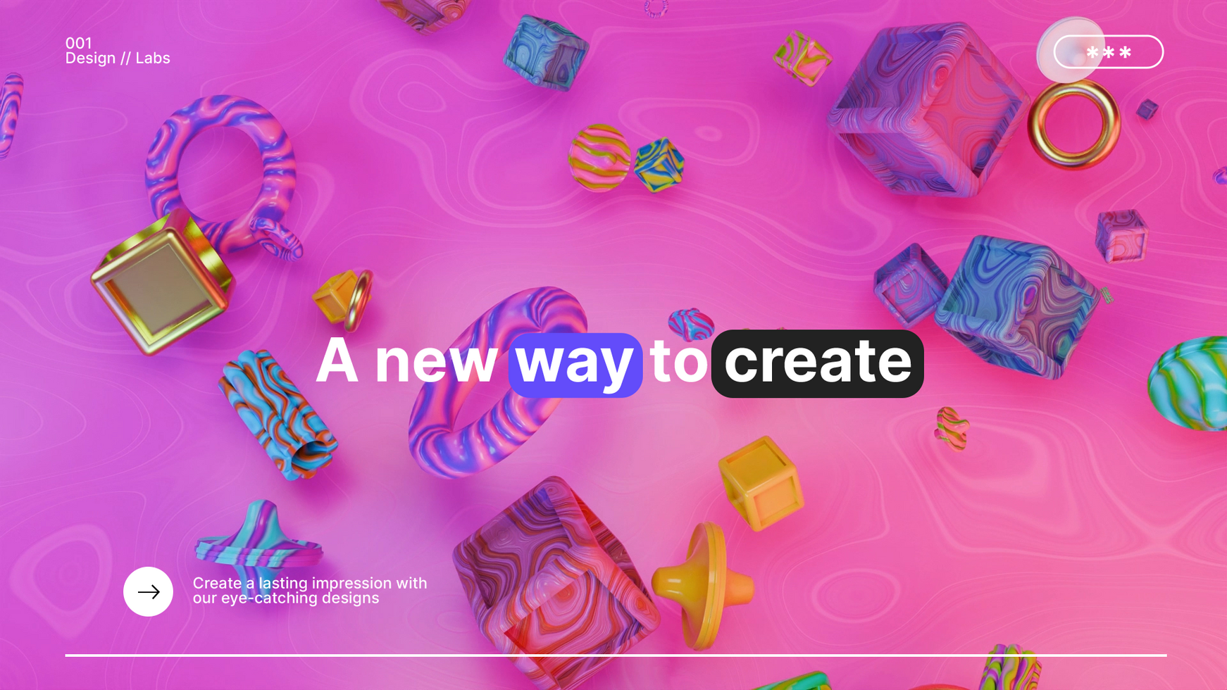 Modern Abstract Web Template psd