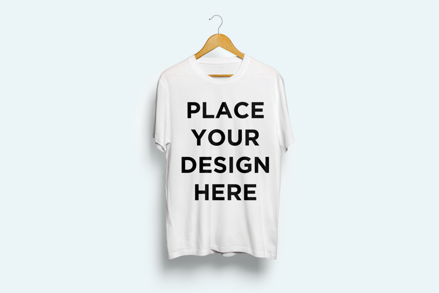 Blank White T-Shirt Hanger Isolated On White Background psd