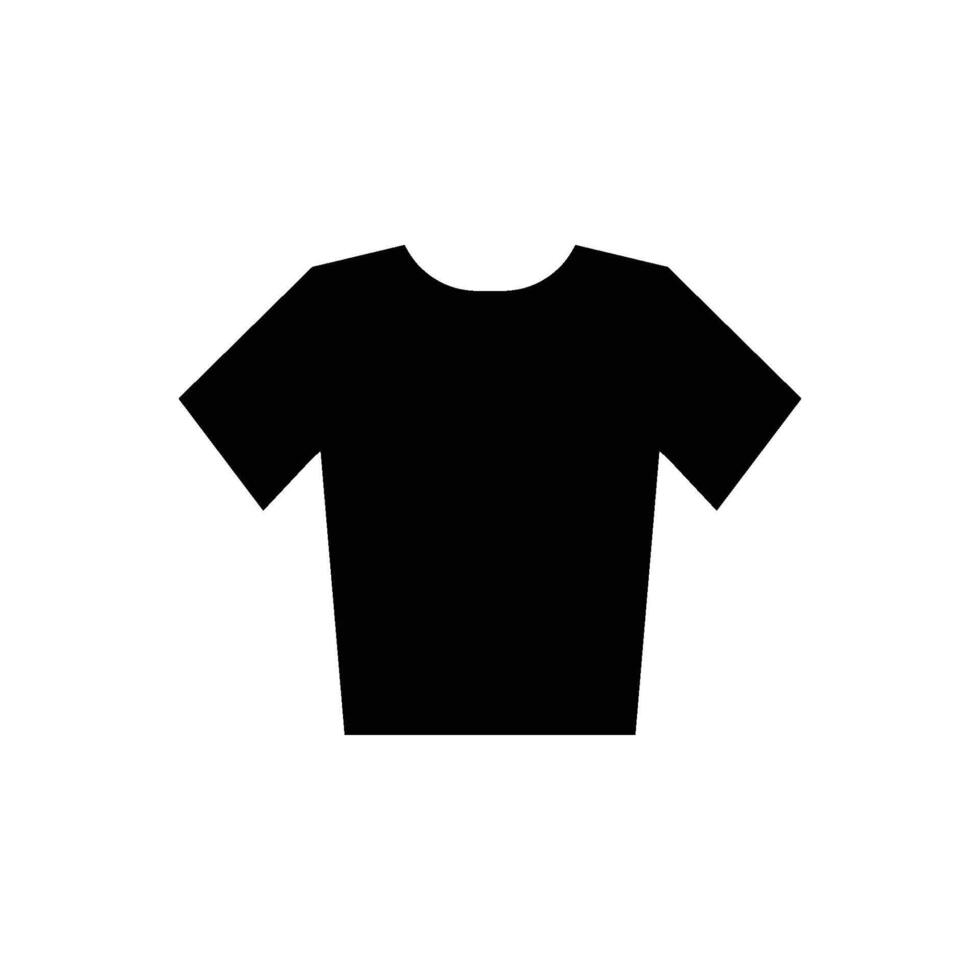 A black t - shirt on a white background vector