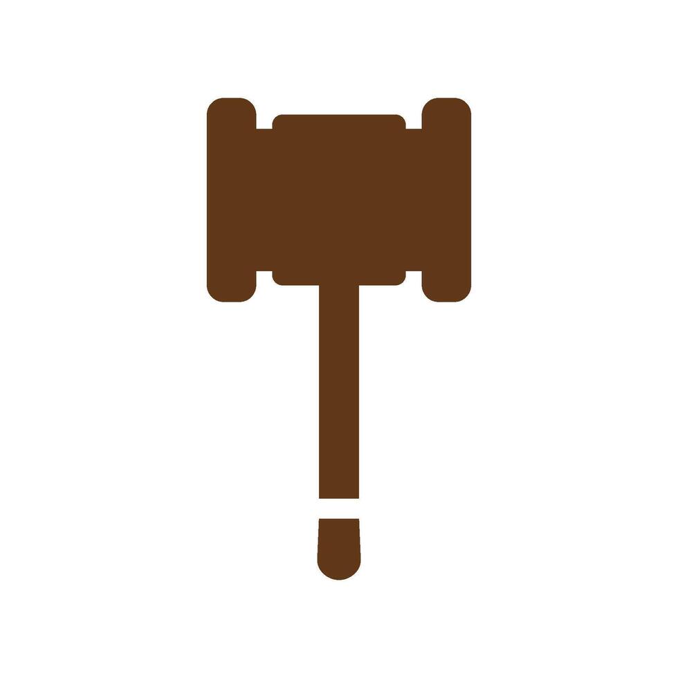 A judge's gavel icon on a white background vector