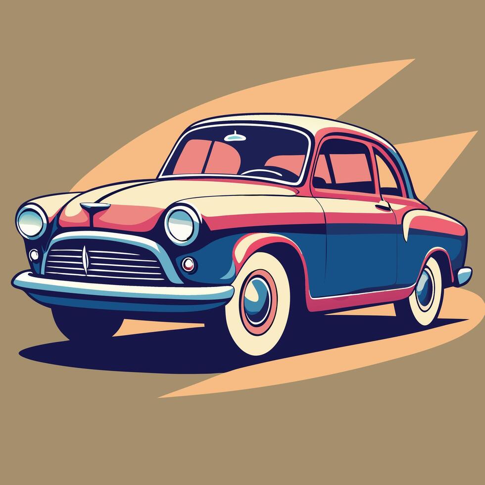 Old school elegance car insignia vintage velocity automobile badge. vector