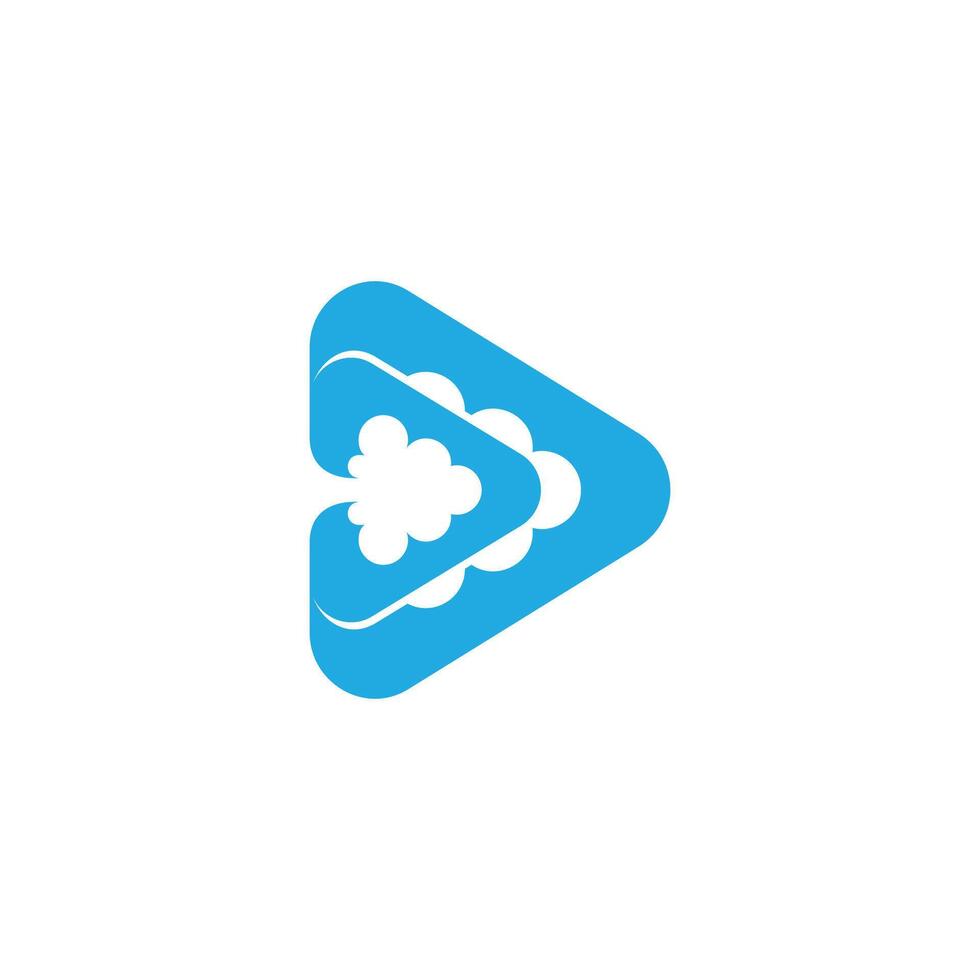 letter d triangle blue paper smokes design logo vector
