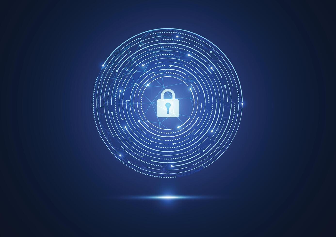 Premium security cyber digital concept. Abstract technology background protect system innovation for business. vector