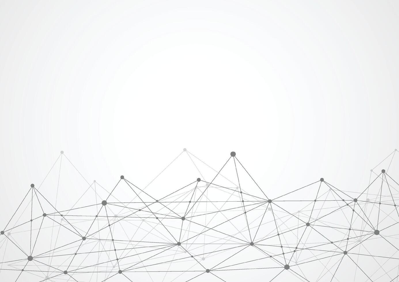Abstract Polygonal Space Background with Connecting Dots and Lines. vector