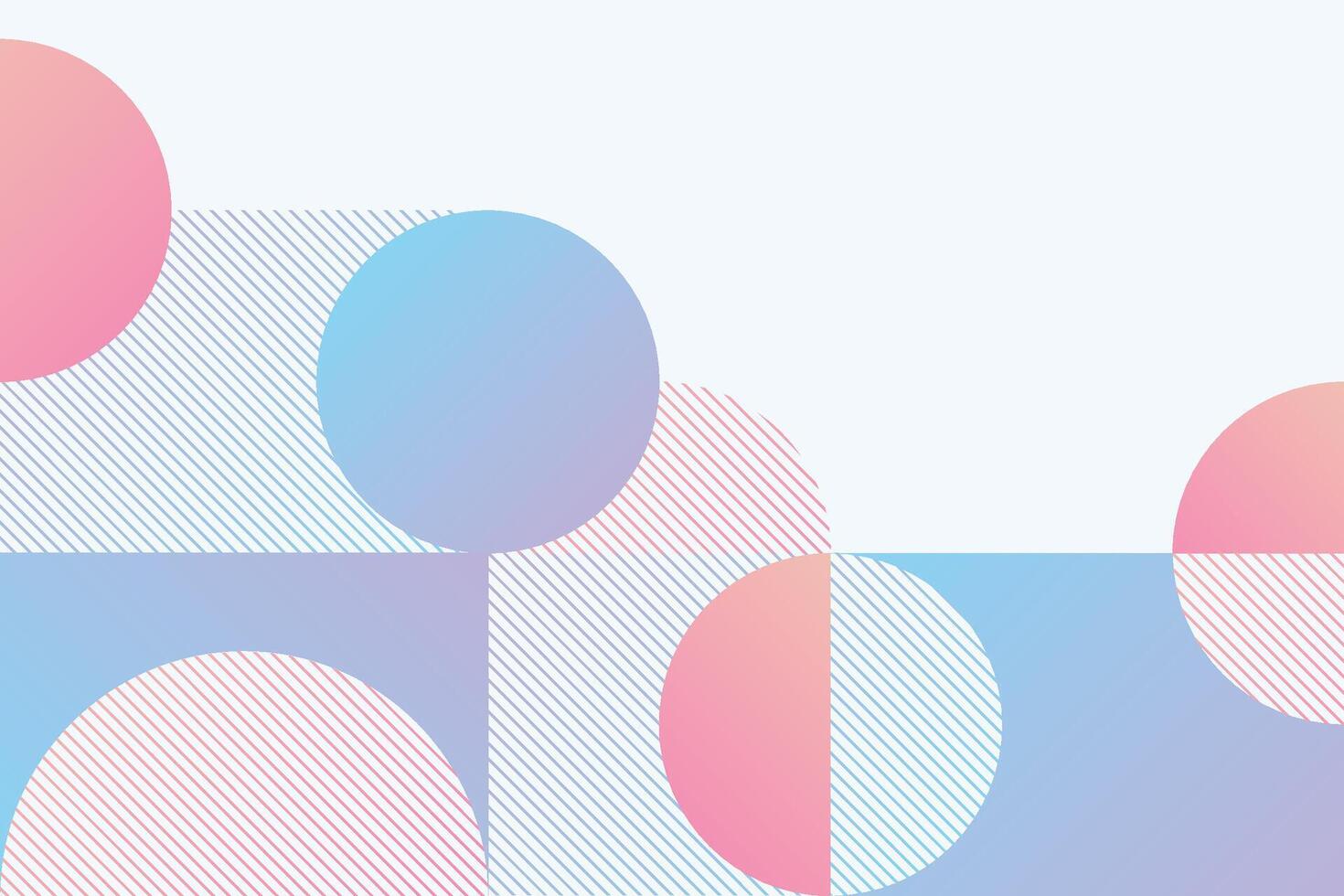 This abstract background features a dynamic arrangement of geometric shapes with vibrant colors and striped details, creating a lively and engaging visual experience. vector