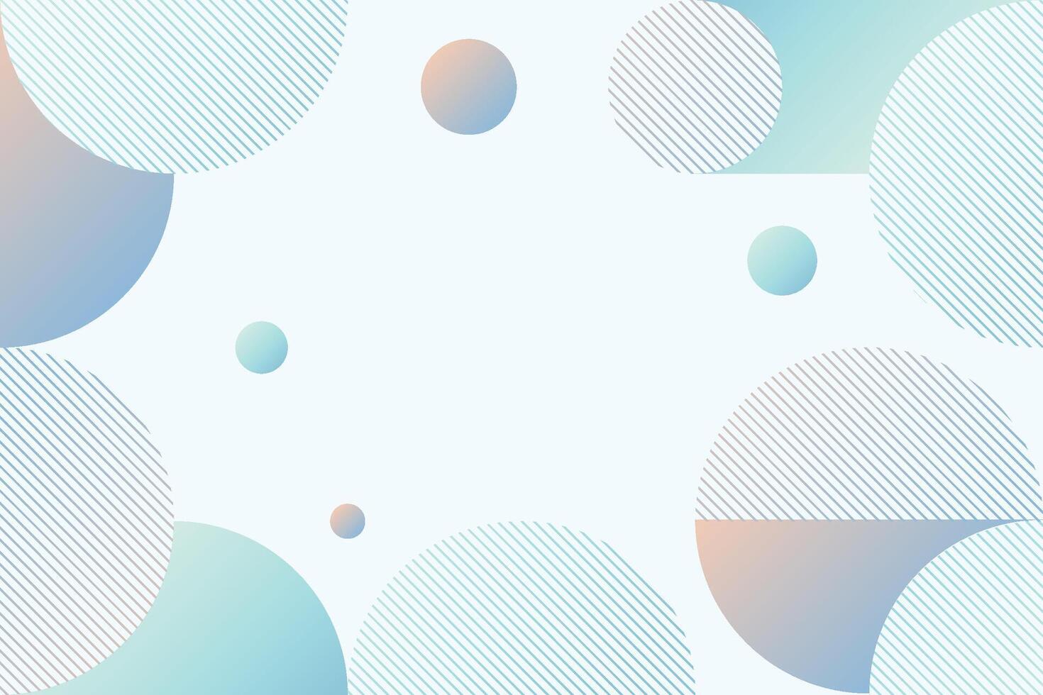 Trendy and vibrant abstract art with a combination of round shapes and semicircles set against a gentle gradient, creating a captivating geometric pattern suitable for elegant backgrounds vector