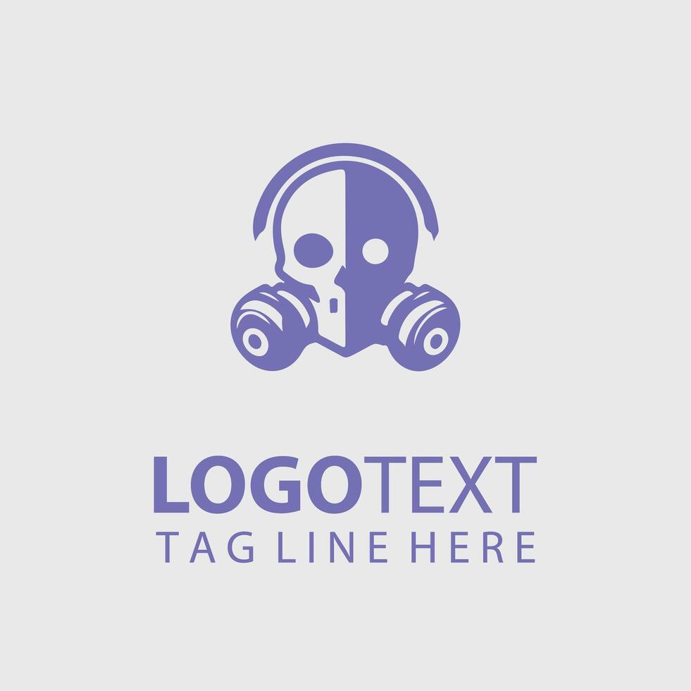 A purple mask logo design vector
