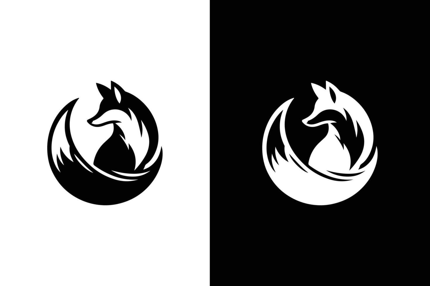 Fox logo illustration. Fox Logo Design vector