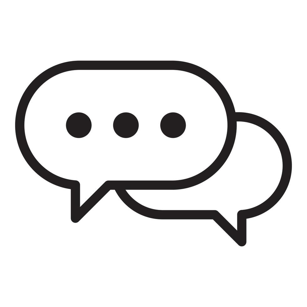 Chat icon. Talk bubble speech icon. Dialogue balloon icon. vector