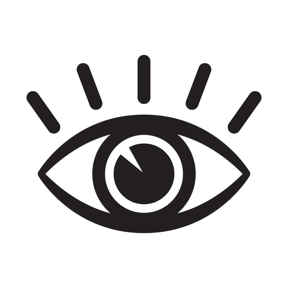Eye icon, eyeball icon. vector