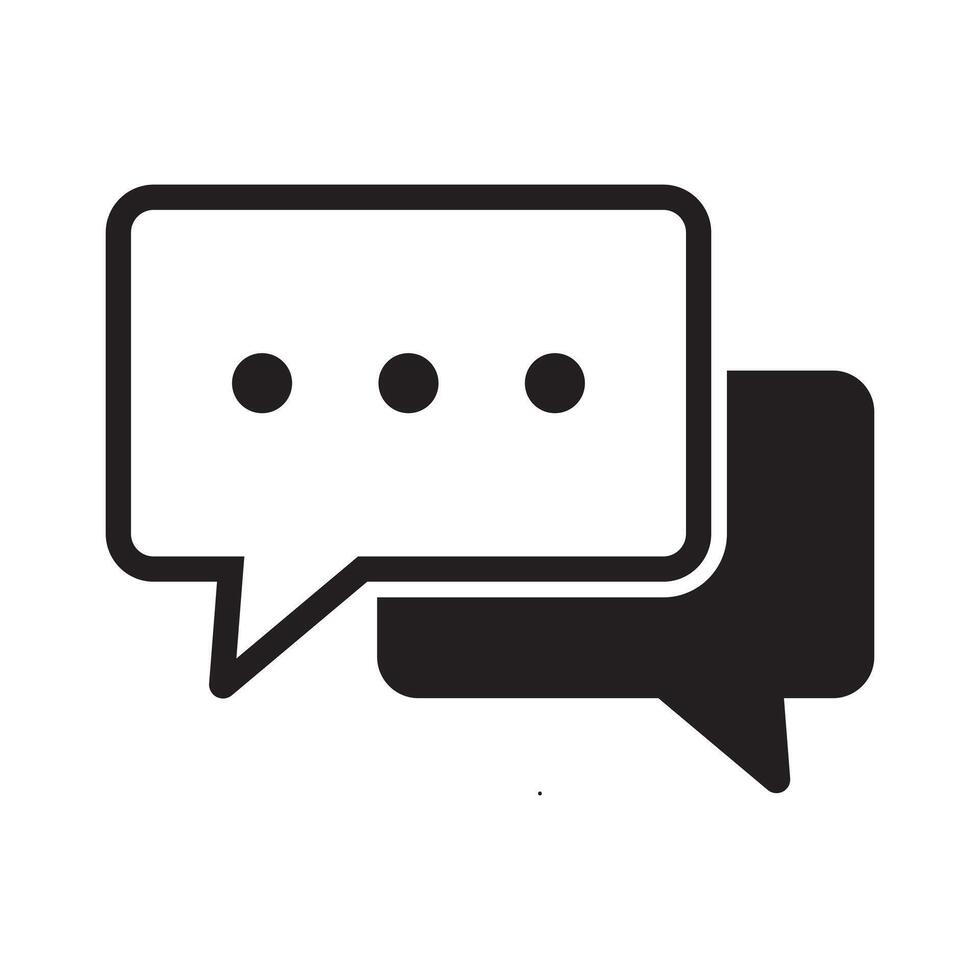 Chat icon. Talk bubble speech icon. vector