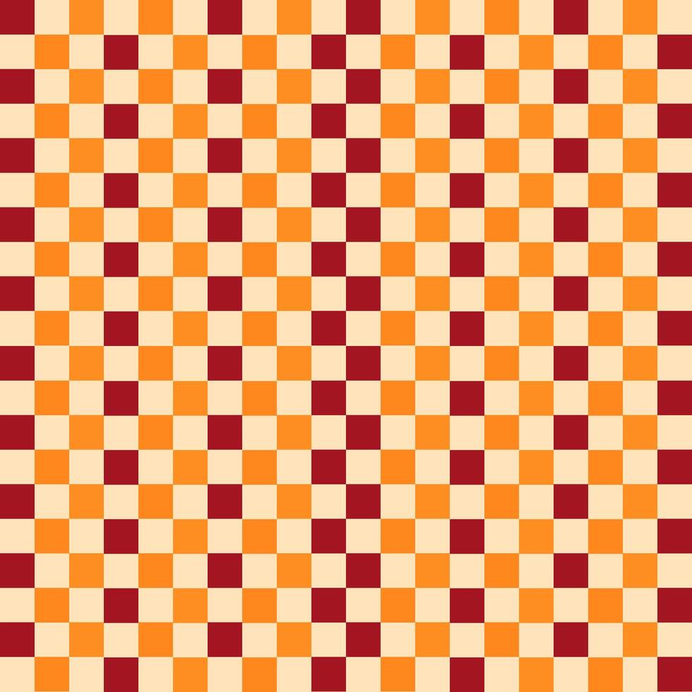 A Bright and Colorful Checkerboard Pattern Featuring Warm and Inviting Tones and Hues vector